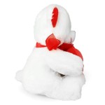 Grabadeal Teddy Bear holding red Happy Valentines Day Heart (White) - 38 cm